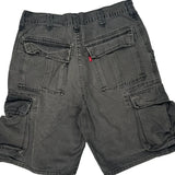 Levis Cargo Shorts - 36W 10L Grey Cotton