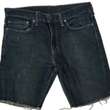 Levis Denim Shorts - 32W 11L Dark Wash Cotton