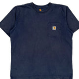 Rugged Workwear Carhartt Graphic T-Shirt - Large Blue Cotton