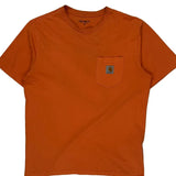 Carhartt T-Shirt - Medium Orange Cotton