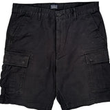 Levis Cargo Cargo Shorts - 36W 10L Black Cotton