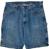 Wrangler Carpenter Shorts - 36W 10L Blue Cotton