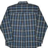 Chaps Ralph Lauren Checked Shirt - Large Black Cotton Blend
