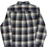 The North Face Checked Flannel Shirt - Large Blue Cotton
