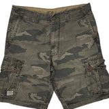 Signature Camo Cargo Shorts - 34W 11L Camo Cotton