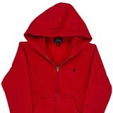 Age 10-12 Polo By Ralph Lauren Hoodie - Medium Red Cotton