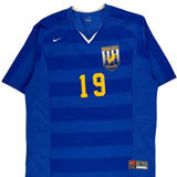 Soccer Nike Striped Jersey - Large Blue Polyester