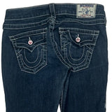 True Religion Skinny Fit Jeans - 30W UK 8 Dark Wash Cotton Blend