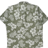 Cooke Street Floral Hawaiian Shirt - Large Khaki Cotton