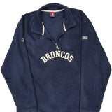 Broncos Reebok Football Fleece - XL Navy Polyester