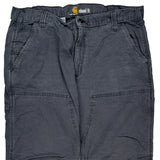 Carhartt Double Knee Cargo Trousers - 38W 30L Grey Cotton