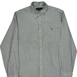 Ralph Lauren Checked Shirt - XL Green Cotton