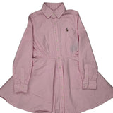 Age 7 Ralph Lauren A-Line Dress - XS Pink Cotton