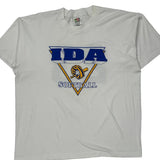 Softball Fruit Of The Loom T-Shirt - XL Blue Cotton Blend