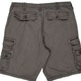 Lee Cargo Shorts - 38W 11L Grey Cotton