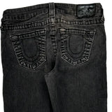 Made In Usa True Religion Skinny Jeans - 29W UK 8 Black Cotton Blend