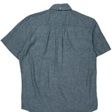 Tommy Hilfiger Short Sleeve Shirt - Medium Blue Cotton