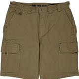 Duluth Cargo Shorts - 36W 11L Khaki Cotton