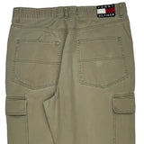 Tommy Jeans Cargo Trousers - 37W 31L Khaki Cotton
