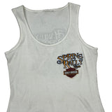 Spring Rally 2010 Harley Davidson Graphic Tank Top - Small White Cotton