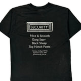 Hanes Single Stitch T-Shirt - 2XL Black Cotton Blend