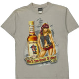 Got A Little Captain In You? Captain Morgan Graphic T-Shirt - Large Beige Cotton