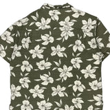 Caribbean Joe Floral Hawaiian Shirt - XL Green Viscose