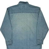 Jeff Gordon Chase Authentics Nascar Denim Shirt - Large Light Wash Cotton