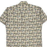 Campia Hawaiian Shirt - Large Cream Cotton