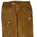 Carhartt Double Knee Carpenter Trousers - 32W 28L Brown Cotton
