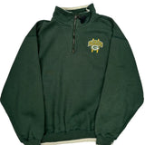 Green Bay Packers Pro Player Nfl 1/4 Zip - Medium Green Cotton Blend