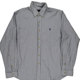 Ralph Lauren Checked Shirt - XL Blue Cotton