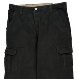 Unbranded Cargo Trousers - 36W 30L Black Cotton