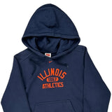 Illinois Athletics Nike College Hoodie - Medium Navy Cotton Blend
