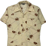 Triumph Floral Hawaiian Shirt - Medium Cream Polyester