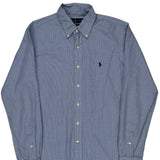 Ralph Lauren Checked Shirt - Medium Blue Cotton