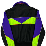 Goretex Unbranded Graphic Ski Jacket - Medium Black Nylon