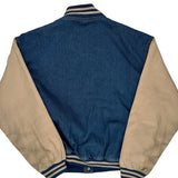 Rio Creek Feed Mill Tri-Mountain Varsity Jacket - 2XL Beige Cotton