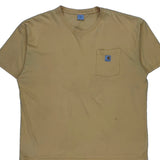 Carhartt T-Shirt - 2XL Yellow Cotton
