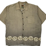 Pineapple Connection Polka Dot Hawaiian Shirt - XL Beige Viscose