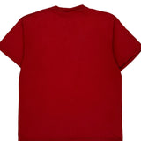 Nike T-Shirt - Large Red Cotton