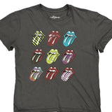 Rolling Stones Tongue Logo The Rolling Stones Band T-Shirt - XL Grey Cotton