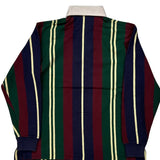 Age 7 Made In USA Polo By Ralph Lauren Striped Rugby Shirt - Small Multicoloured Cotton