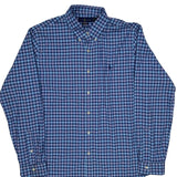 Ralph Lauren Checked Shirt - XL Blue Cotton