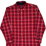Chaps Ralph Lauren Checked Shirt - Medium Red Cotton