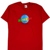 Single Stitch Hard Rain Cafe Hilo Hawaii Hanes Graphic T-Shirt - XL Red Cotton