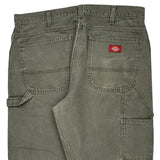 Dickies Carpenter Trousers - 36W 32L Grey Cotton