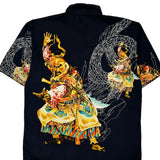 Boom X Graphic Hawaiian Shirt - 2XL Navy Polyester