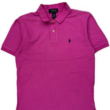 Age 10-12 Polo By Ralph Lauren Polo Shirt - Medium Pink Cotton
