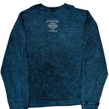 Motorcycles Harley Davidson Graphic Sweatshirt - 2XL Blue Cotton